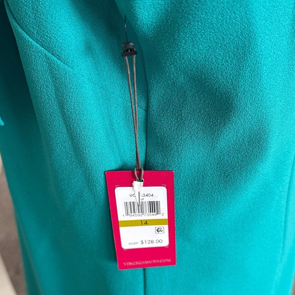 Vince Camuto Teal Midi Dress - Picture 5 of 8